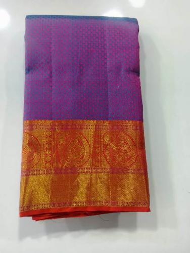ARNI SILK HALF FINE ZARI SAREE WITH BLOUSE